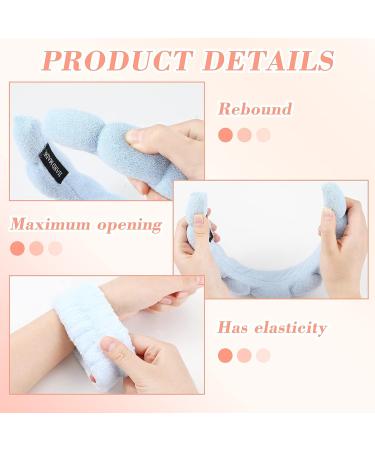 Jexine 4 Set Spa Headband and Wristbands for Women - Cute Sponge Headbands for Makeup, Microfiber Wrist Wash Towel Band for Girls - Skin Care Accessories - Buy Online on GoSupps.com