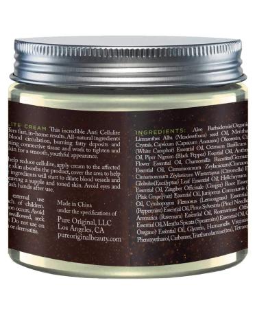 Pure Original Anti-Cellulite Cream - 100% Natural Organic Detox & Rejuvenation for Smooth Skin - Buy Online on GoSupps.com