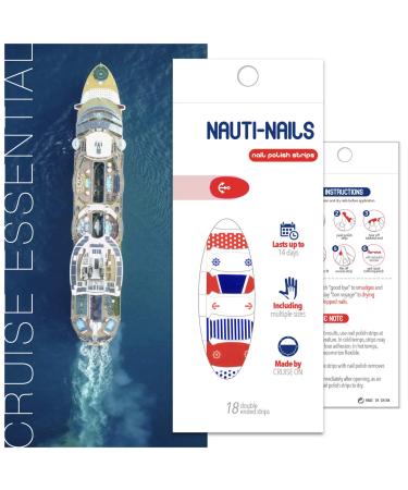 Nautical Themed Cruise Nail Strips - Fun Fingernail Polish Decorations - Buy Online on GoSupps.com