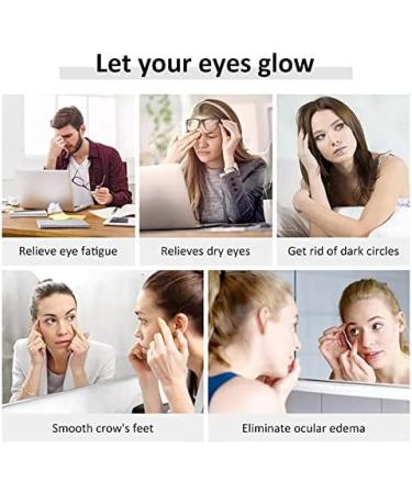 Eye Massager with Warmth - 5 Modes for Migraine Relief Air Pressure Hot Compress & Vibration | Foldable Eye Relaxation Device - Buy Online on GoSupps.com