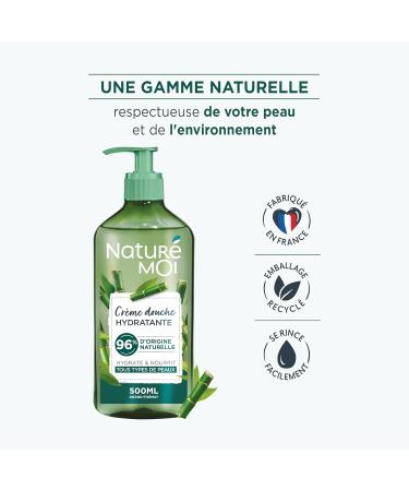 Natur moi - Moisturising shower cream with organic bamboo from Rh ne - Hydrates and nourishes normal to dry skin - 500 ml - Made in France - Buy Online on GoSupps.com