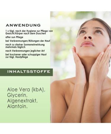 Cristinenmoor Organic Aloe Vera Gel 250ml - Vegan After Sun Care for Face & Body - Soothing Nourishing Moisture for Dry Stressed Skin & Sunburn - Buy Online on GoSupps.com