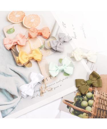 JOYOYO 50 Pcs Baby Hair Clips Small Hair Clips For Baby Girls Small Size Bows 2 Inch Tiny Bows Full Ribbon Lined Non-slip Baby Hair Bows Hair Clips for Toddlers - Buy Online on GoSupps.com