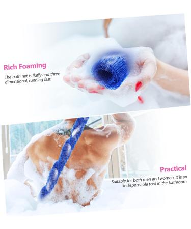 FRCOLOR 12 Pcs Long Bath Towels - Exfoliating African Body Washers & Shower Sponges | Premium Nylon Loofah Cloths for Deep Cleaning - Buy Online on GoSupps.com