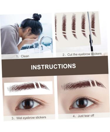 FOMIYES 42 Pcs Eyebrow Stickers Makeup Tools False Eyebrows Cosmetics Artificial Eyebrow Tattoos 4d Shaper - Buy Online on GoSupps.com