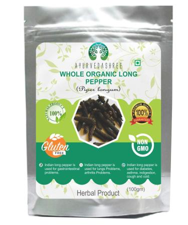 Whole Organic Long Pepper Best Organic Indian Long Pepper Pippali 100 Gm Pack