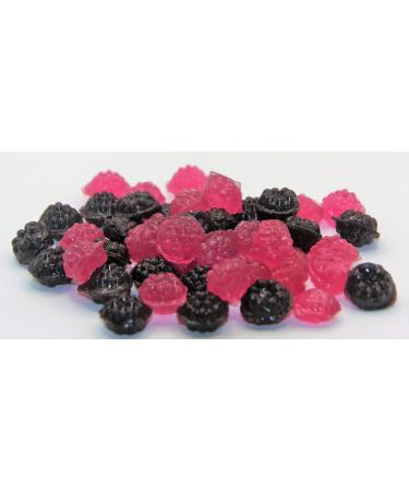2.5 kg of sugar-free raspberry & blackberry candies