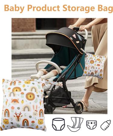 Zeukets Wet Bags - 4 Pack Diaper Bag Wraps for Travel & Gym | Reusable Organizer with Zipper for Baby & Toddlers | Perfect for Beach & Pool - Buy Online on GoSupps.com