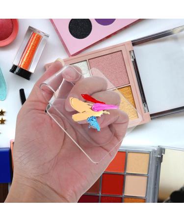 Lot de 10 mini palettes de maquillage en acrylique plateau de m lange pour fond de teint plateau de manucure pour nail art transparent pour les besoins de beaut  - Buy Online on GoSupps.com