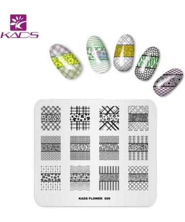 KADS 3D DIY Nail Art Stamp Plate Christmas Snowflakes, Snowmen & Flower Decorations - Set of 4 | C1 - Buy Online on GoSupps.com