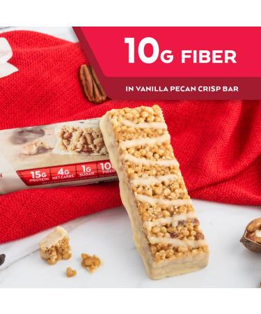 Atkins Vanilla Pecan Crisp Protein Meal Bar - Keto Friendly (5 Count) - Buy Online on GoSupps.com
