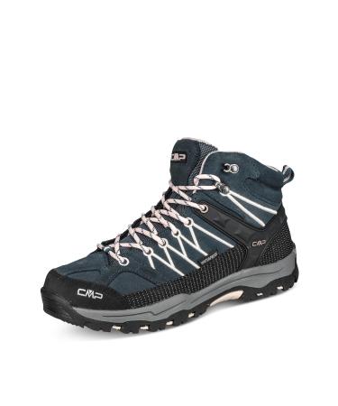 CMP Children's Rigel Mid Trekking Shoe Wp Asphalt-Rose 39