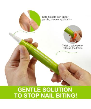 Vernis Anti-Mordillage Ongles Liquide Ongles Amer 7ml contre la Succion du Pouce Soin Naturel pour Cesser l'Habitude de Ronger les Ongles Hommes Femmes Adultes Gar ons - Buy Online on GoSupps.com