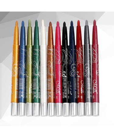  minkissy minkissy Set of 12 Luster Soft Texture Eyeliner Pens with Automatic Rotation - Buy Online on GoSupps.com