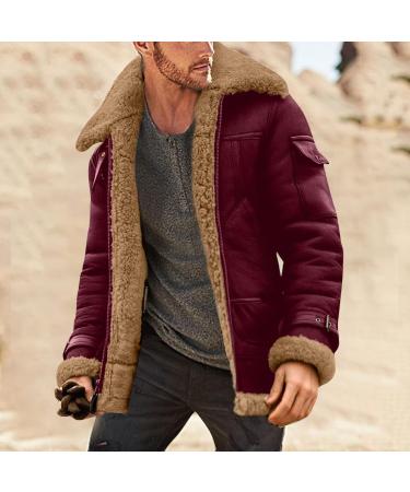 Warm Oversized Plush Hoodie Jacket - Cozy Lined Winter Coat in Red 4XL | Stylish Transition Jacket for All Occasions - Buy Online on GoSupps.com