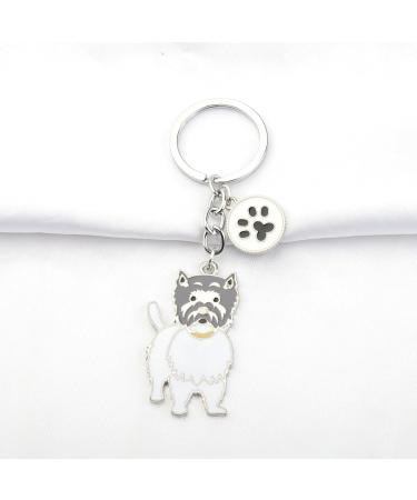 Ensianth Dog Keychain | Perfect Gifts for Dog Lovers | Puppy Paw Print Keyring for Dog Owners | Ideal Gift for Mom & Dad - Buy Online on GoSupps.com