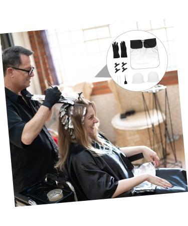 FRCOLOR 33 Pieces Silicone Hair Colour Cap Cover Salon Hairdressing Cape Hair Highlight Kit Hair Dye Brush Hair Dye Kit Tool Reusable Highlight Cap Hook Highlight with Hooks - Buy Online on GoSupps.com