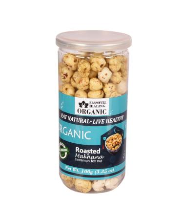 Buy Blessfull Healing Makhana - Roasted Organic Cinnamon Flavour 100g | International Shipping - Buy Online on GoSupps.com