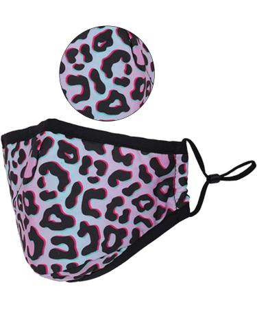 Washable Reusable 3-Layer Cotton Cloth Mask - Grey Leopard Print | One Size Fits Most | Eco-Friendly Face Covering - Buy Online on GoSupps.com