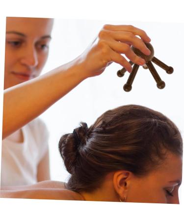 FRCOLOR 2 STK Wooden Scalp Massager - 5 Claws Manual Head Massage Tool for Relaxation & Hair Care - Buy Online on GoSupps.com