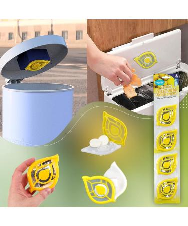 HOVUK Trash Can Freshener - Lemon Odor Remover & Air Freshener for Kitchen Waste Buckets (4 Pieces) - Self-Adhesive Swing Pedal Air Dent - Buy Online on GoSupps.com