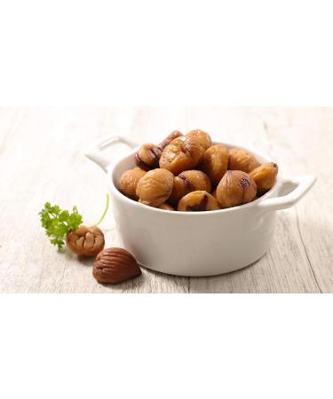 Pack of 3 Cooked Sweet Chestnuts - 1500g Peeled & Ready to Eat | International Shipping - Buy Online on GoSupps.com