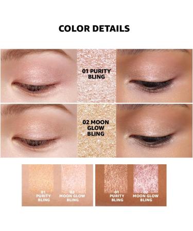 COLORGRAM Milk Bling Shadow - 01 Purity Bling | Long-Lasting Liquid Glitter Eyeshadow Stick for Daily Makeup - Buy Online on GoSupps.com