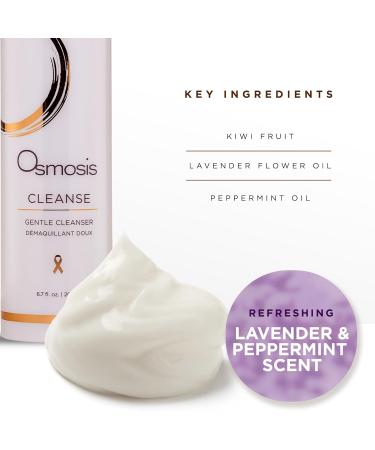 Osmosis CLEANSE Gentle Facial Cleanser Face Wash with Coconut Oil for Dry Sensitive Skin Gently Removes Impurities 6.7 Fl Oz (Pack of 1) - Buy Online on GoSupps.com