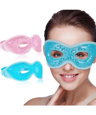 EXBTAY 2 piece of eye mask cooling reusable gel cooling mask cooling pads cooling goggles for the eyes cooling sleeping mask ice mask for migraine/dark circles/dry eyes/swollen