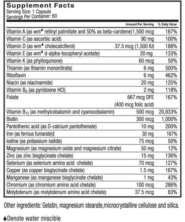 Celebrate Vitamins Multi-Complete 60 Bariatric Multivitamin with Iron - 60 Count - Buy Online on GoSupps.com