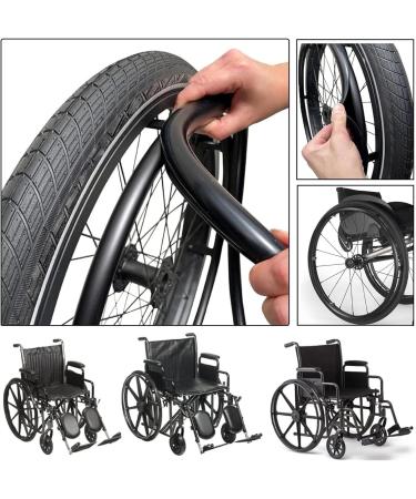 Wheelchair Rear Wheel Cover Adults Non-Slip Wear 22/24inch Resistant Wheelchair Rear Wheel Cover 1 Pair Silicone Wheelchair Hand Push Cover for All Wheelchairs Rear Wheel(Fluorescent Green 22in) 22in Fluorescent Green - Buy Online on GoSupps.com