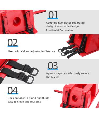 Red Emergency Head Immobilizer - Waterproof Portable & Lightweight Head Fixation | Secure Your Safety Today - Buy Online on GoSupps.com