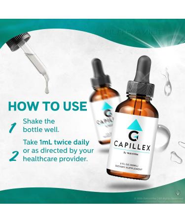 (2 Pack) Capillex Drops Daily Hair & Scalp Support Inspired by Guava Leaf with a Clean Premium Liquid Formula to Help Support Healthy-Looking Hair Growth Just Few Easy Drops a Day (60 Servings) - Buy Online on GoSupps.com