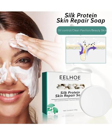 Skinferm Collagen Milk Whitening Soap Silk Protein Skin Repair Soap Exfoliating Soap Skin Whitening Soap for Face and Body (3pcs) - Buy Online on GoSupps.com
