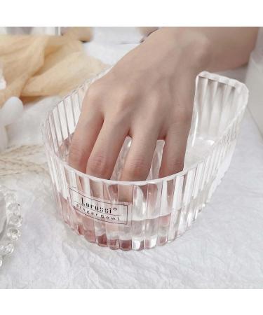 BEALIFE Nail Soaking Bowl Professional Manicure Tool for Home Salon Nail SPA Girls Clear - Buy Online on GoSupps.com