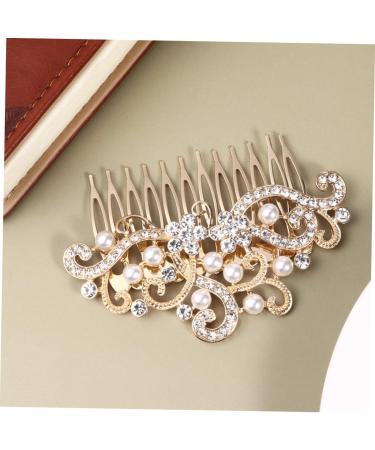 Amosfun Hair Accessories for Women Hair Pearls Bridal Antique Hair Comb Clips Wide Teeth Side Pins Bridal Hair Comb Fashion Headwear Costume Accessories Hair Ornament Flowers Headgear - Buy Online on GoSupps.com