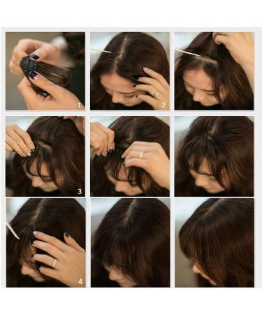 Black Clip in Bangs Hairpiece for Women - Wispy Air Bangs Extension for Daily Wear - Buy Online on GoSupps.com