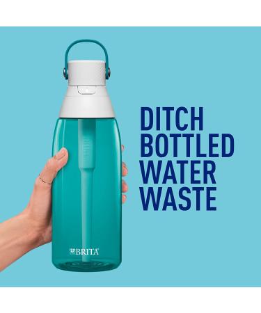 Brita 36oz Plastic Water Filter Bottle - Sea Glass - 1 Count - Buy Online on GoSupps.com