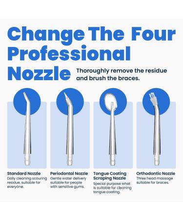 Smile Therapy Water Flosser - Cordless Oral Irrigator with 4 Brush Tips | Remove Plaque & Stains | 300ml Tank | USB Rechargeable - Buy Online on GoSupps.com