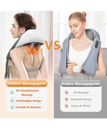 Neck & Shoulder Massage Device with Heat | Relief for Muscles | Perfect Gift for Men Women & Parents - Buy Online on GoSupps.com