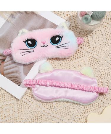 Kids Unicorn Eye Mask for Sleeping | Soft Plush Blindfold for Girls & Toddlers | Cute Animal Sleep Eye Cover for Travel - Buy Online on GoSupps.com