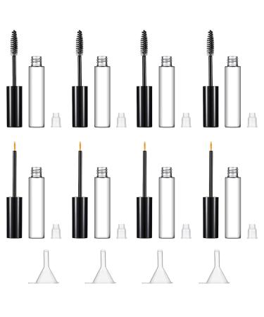 12 Pieces 10 ml Empty Mascara Tubes Eyelash Serum Tubes and Eyeliner Tubes Set Includes 4 Eyelash Cream Container Bottle  4 Liquid Eyeliner Mascara Container  4 Funnels for Castor Oil DIY Mascara - Buy Online on GoSupps.com