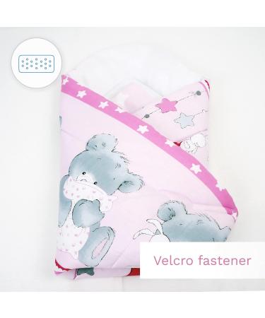 Baby Swaddle Wrap Blanket/Newborn Cotton Swaddling Sleeping Bag 0 to 3 Months (Mika Pink) 22 - Buy Online on GoSupps.com