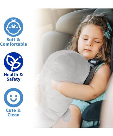 Pinkgarden Kids Seat Belt Pillow with Neck Support - Whale Design | Soft Plush Cushion for Car Safety | Boys and Girls Travel Accessory - Buy Online on GoSupps.com
