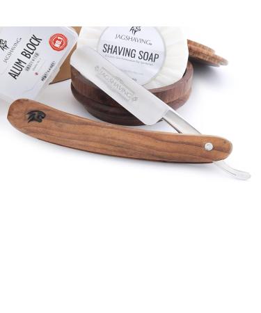 Jag Shaving Razor Plane for Men | Sustainable Wood Straight Razor & Case | Premium Grooming Tool - Buy Online on GoSupps.com