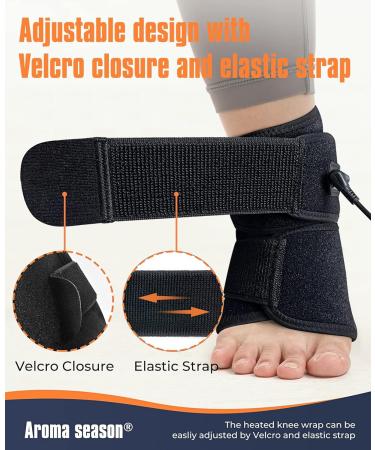 Aroma Season Heated Ankle Wrap | Warm Therapy Compress for Pain Relief Sprains & Arthritis - International Shipping Available - Buy Online on GoSupps.com