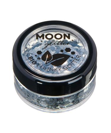 Biodegradable Eco-Glitter | 100% Organic Cosmetic Glitter for Face Body Nails Hair & Lips | Moon Glitter - 3G Box Set - Buy Online on GoSupps.com