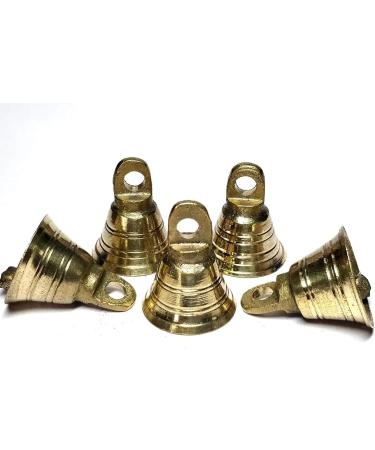 Small Indian Brass Jingle Bells for Home Decor - Pack of 10 | Wonderlist Handicrafts - Buy Online on GoSupps.com