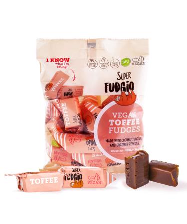 Super Fudgio Organic Toffee Candies - Vegan Gluten-Free Palm Oil-Free | 10 Pack with Coconut Milk & Sugar - Buy Online on GoSupps.com