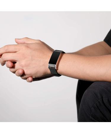 Witzon 2 Pack Fabric Woven Bands for Fitbit Charge 4 / 3 SE - Breathable Canvas Replacement Straps in Black Charcoal - Small Size for Women Men - Buy Online on GoSupps.com